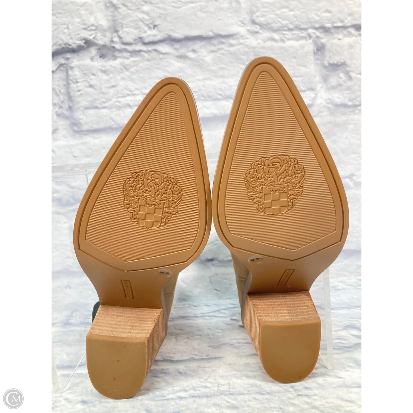 Boots Ankle Heels By Vince Camuto In Tan, Size: 9