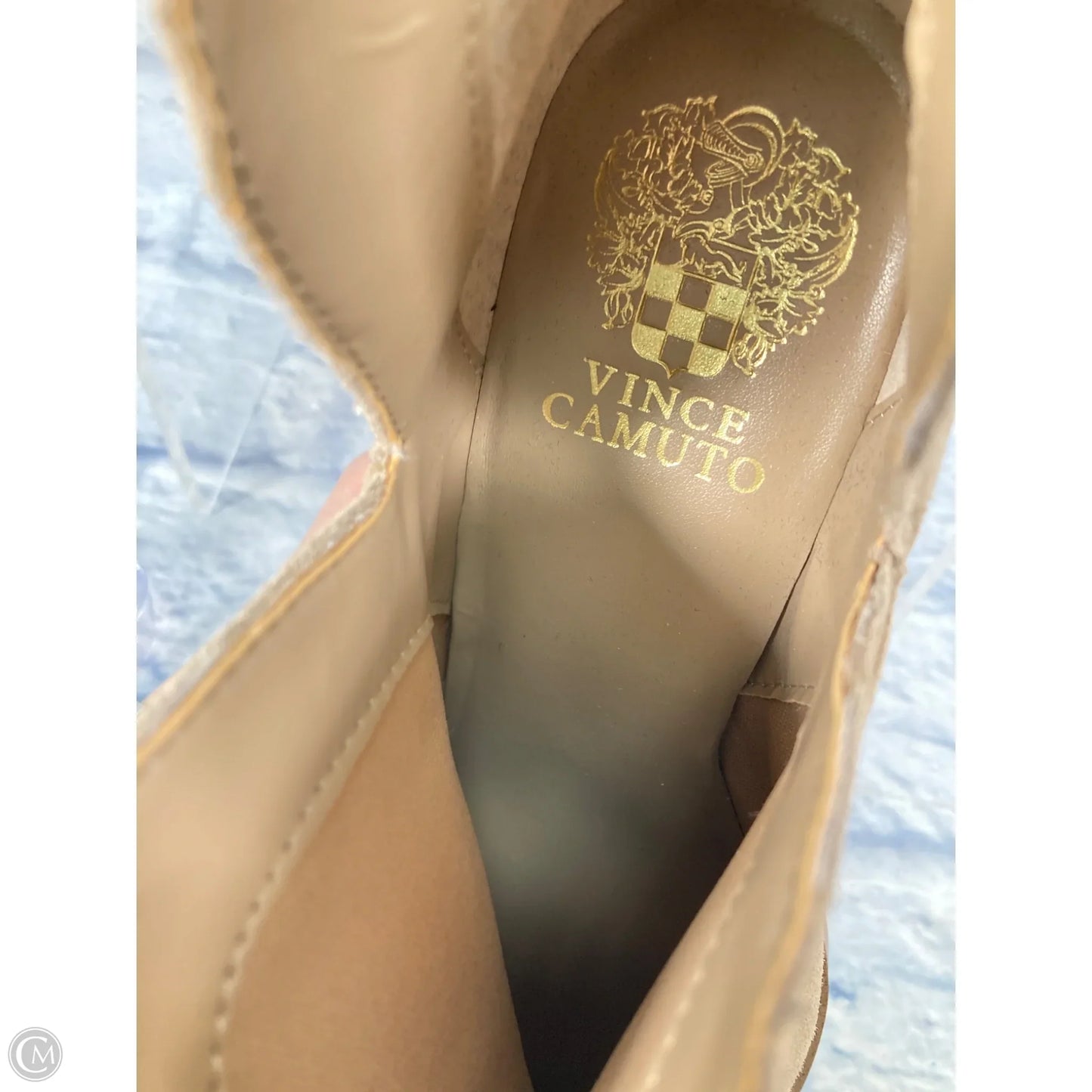 Boots Ankle Heels By Vince Camuto In Tan, Size: 9