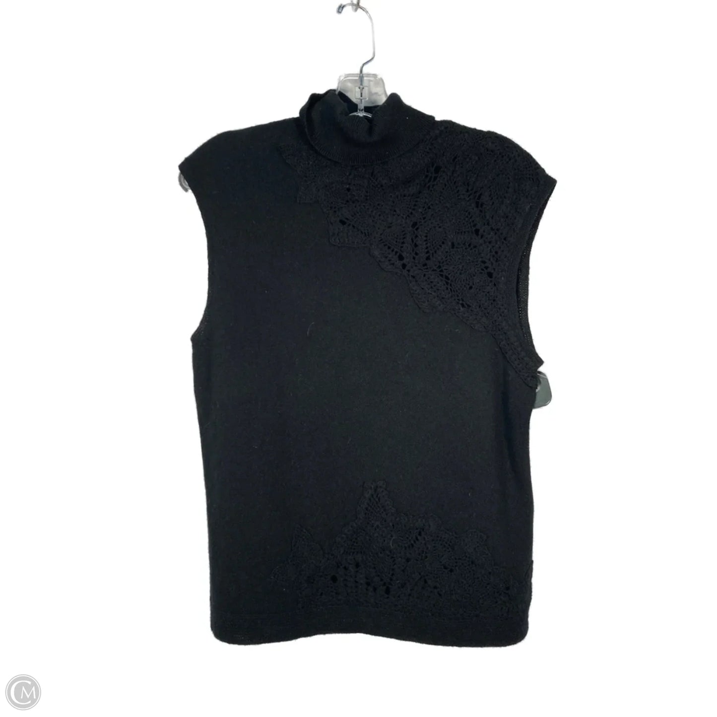Top Sleeveless By Reba In Black, Size: L