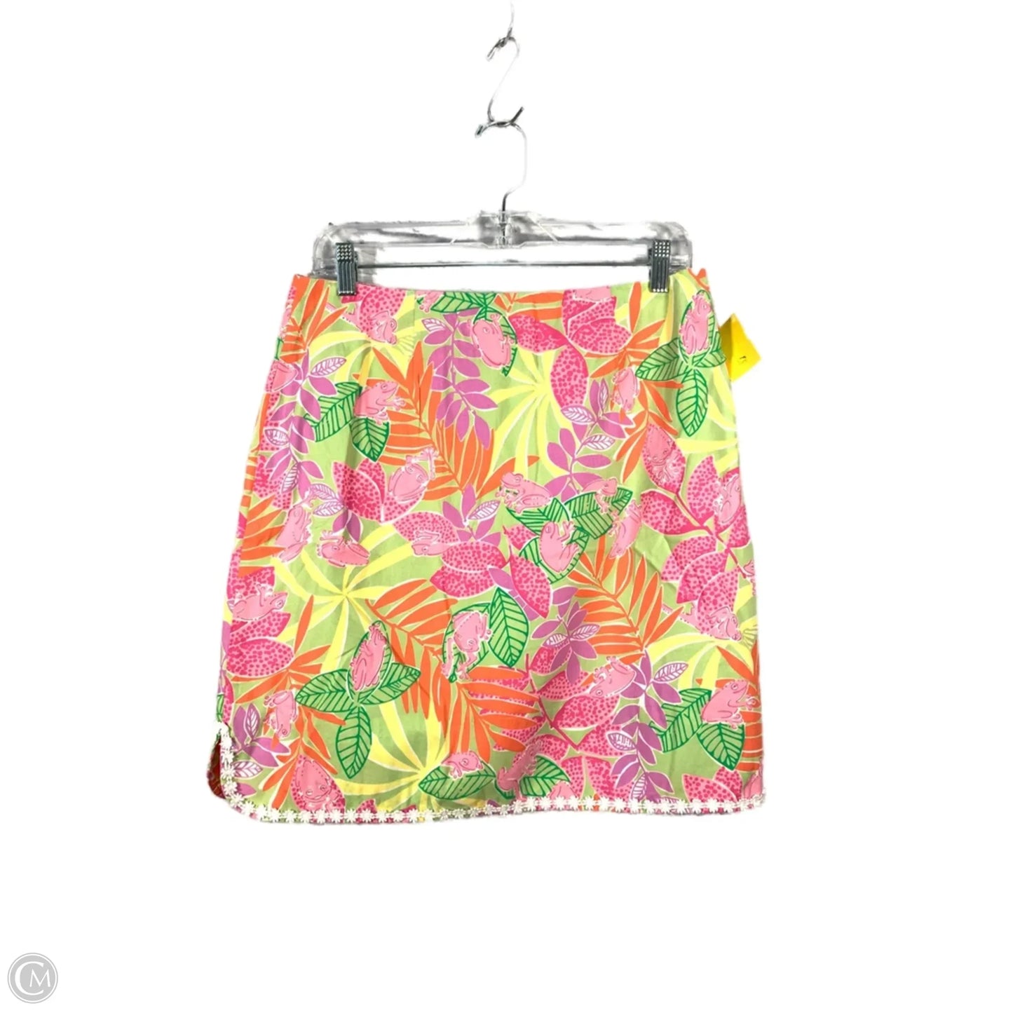 Skirt Designer By Lilly Pulitzer In Green & Pink, Size: M