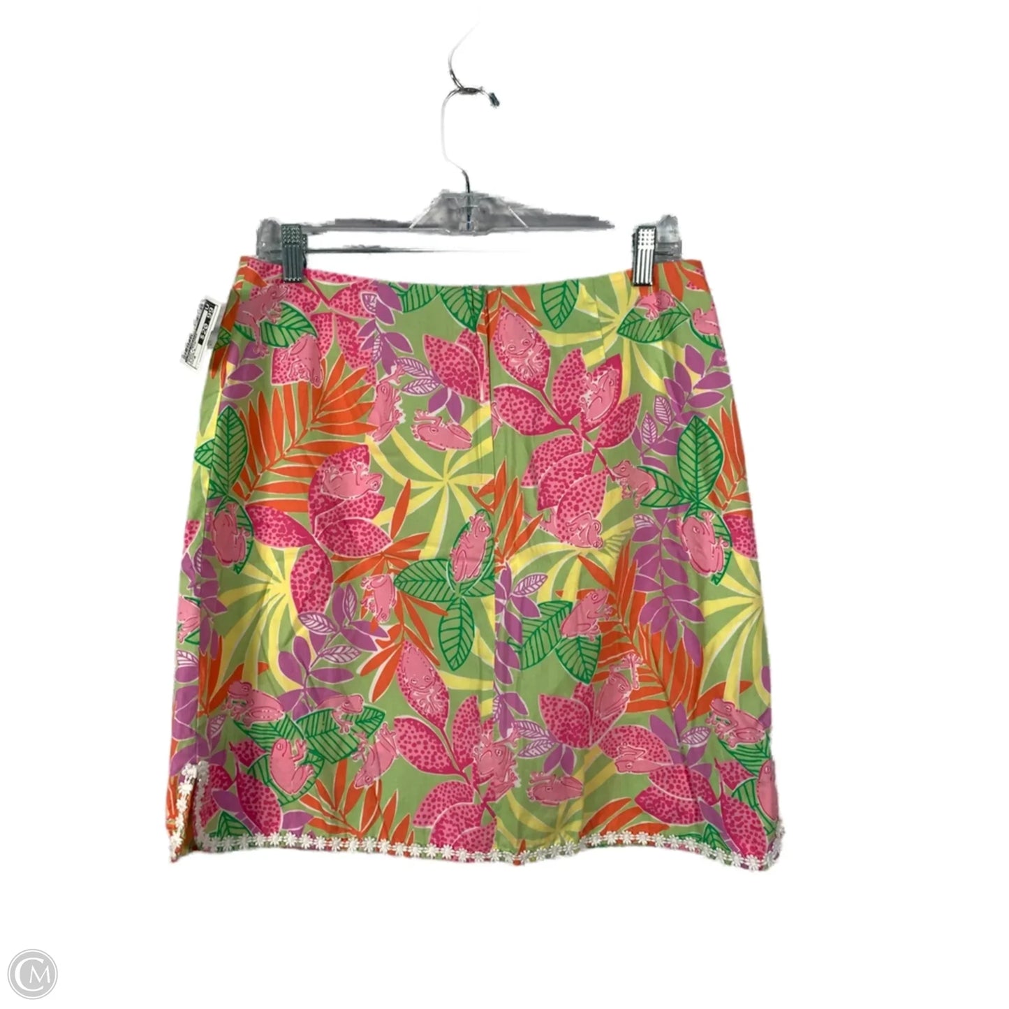Skirt Designer By Lilly Pulitzer In Green & Pink, Size: M