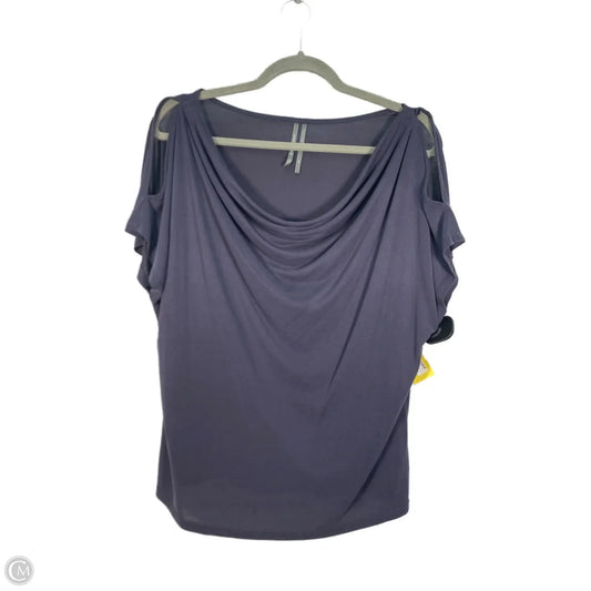 Top Short Sleeve By Anthropologie In Purple, Size: Xs