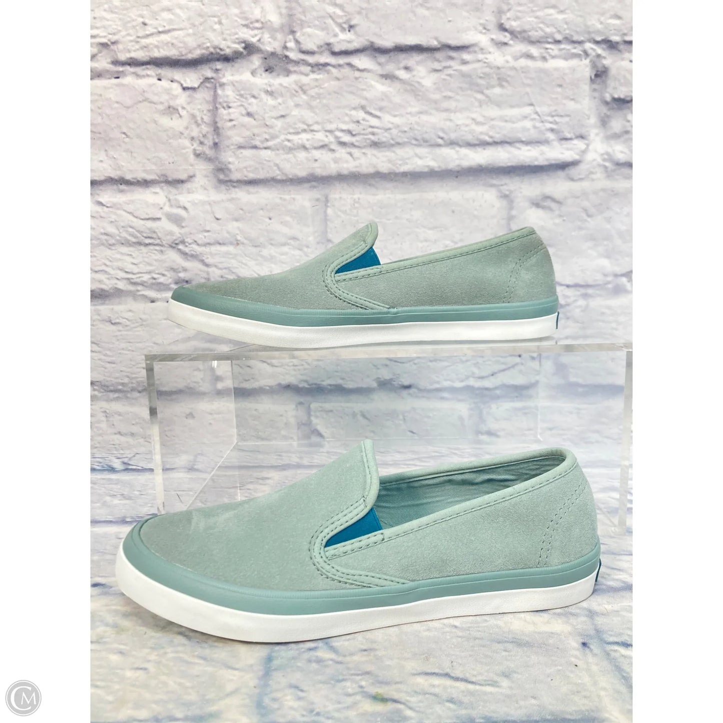 Shoes Sneakers By Sperry In Teal, Size: 8