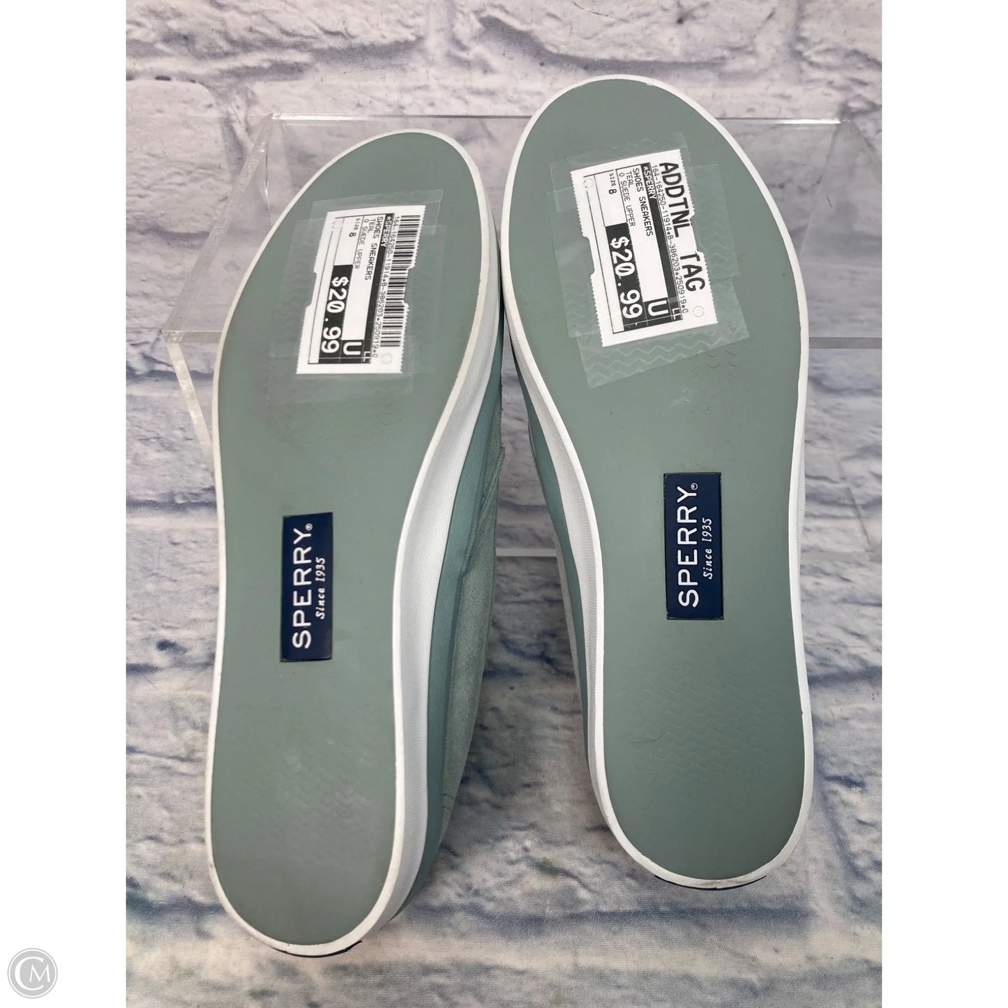 Shoes Sneakers By Sperry In Teal, Size: 8