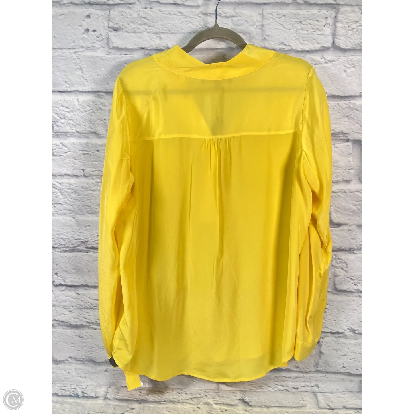 Tunic Long Sleeve By Clothes Mentor In Yellow, Size: M