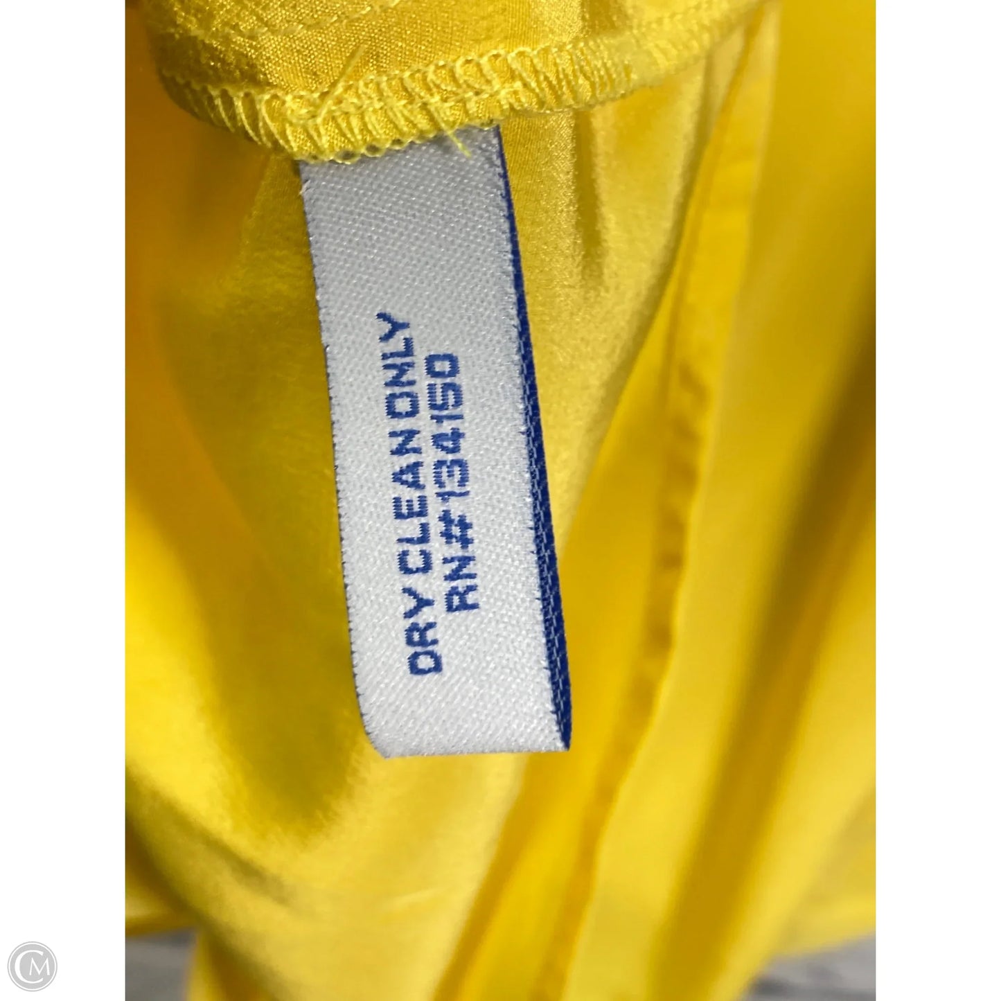 Tunic Long Sleeve By Clothes Mentor In Yellow, Size: M