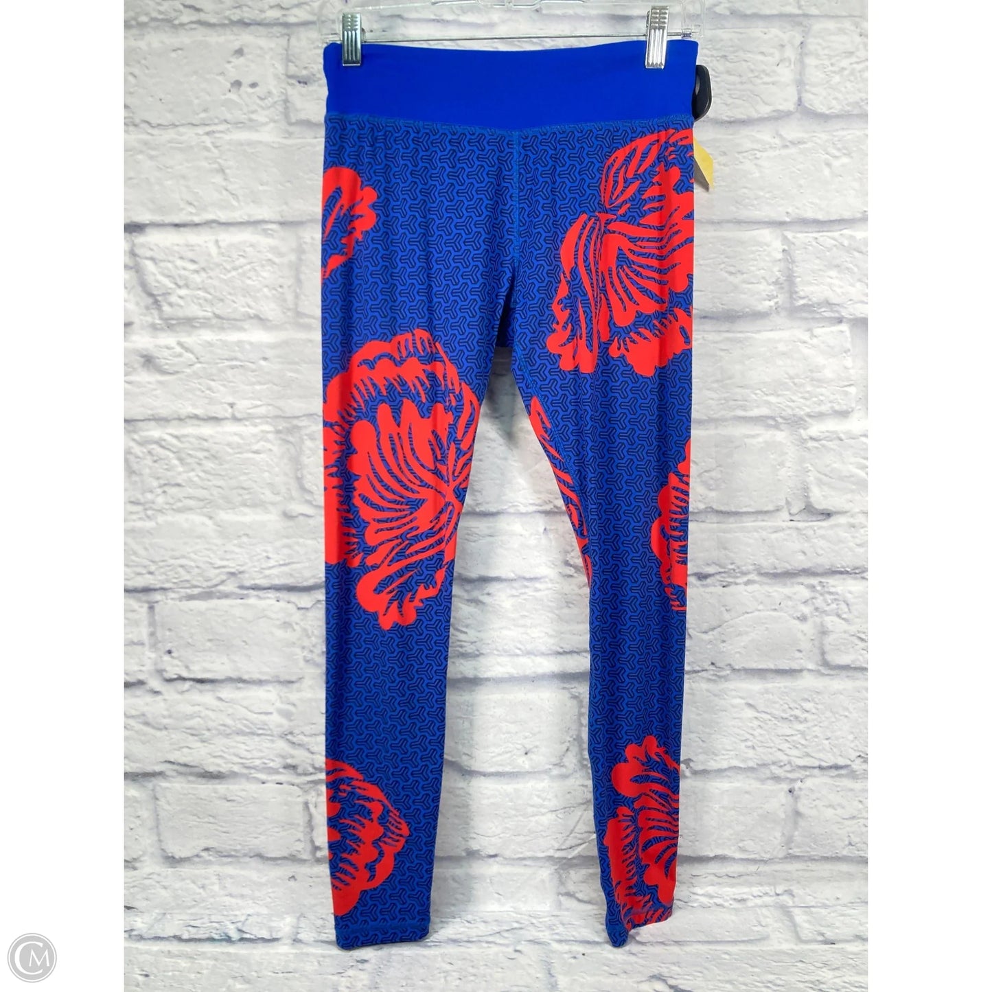 Pants Designer By Tory Burch In Blue & Red, Size: M