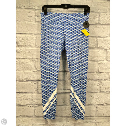 Pants Designer By Tory Burch In Blue & White, Size: M
