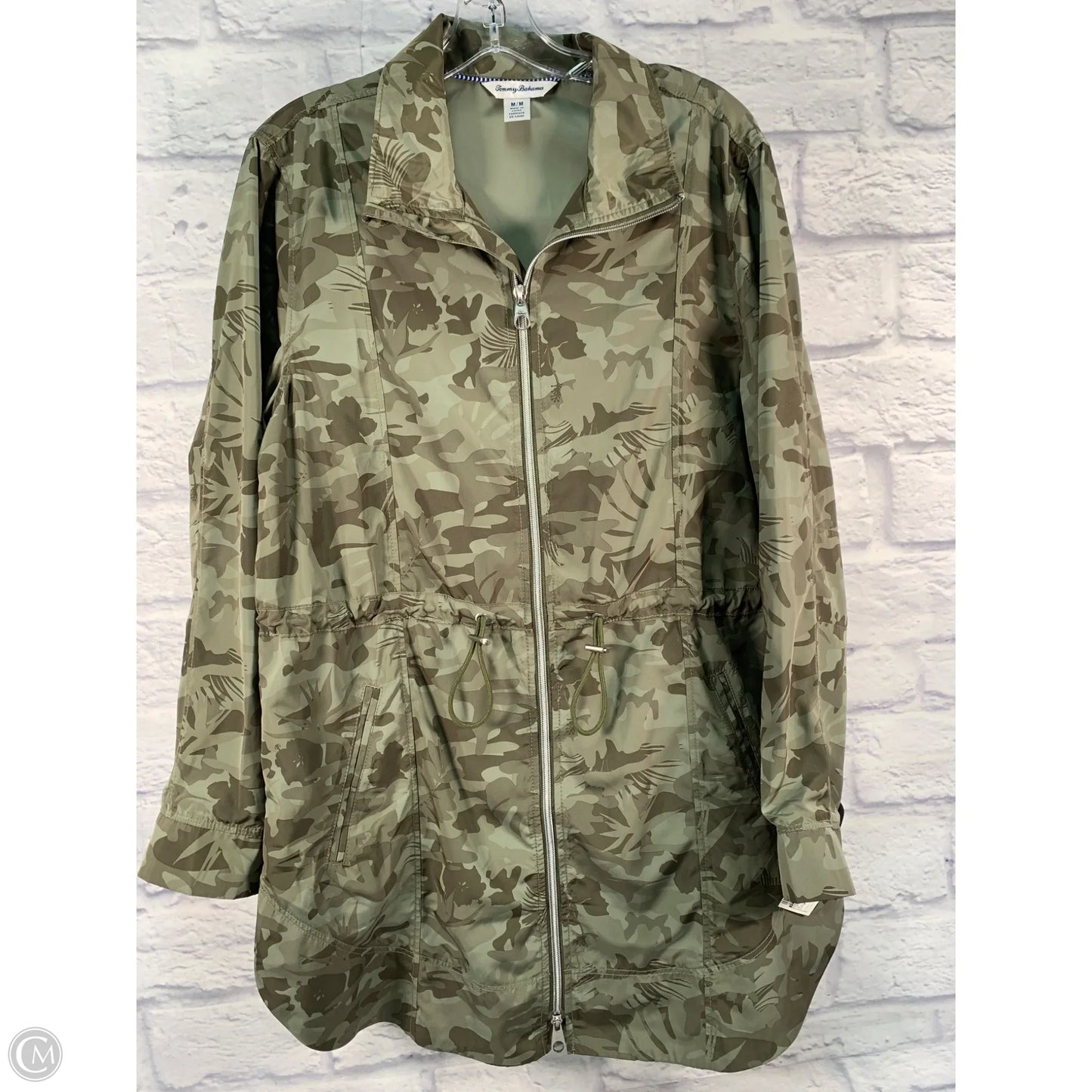 Coat Raincoat By Tommy Bahama In Camouflage Print, Size: M