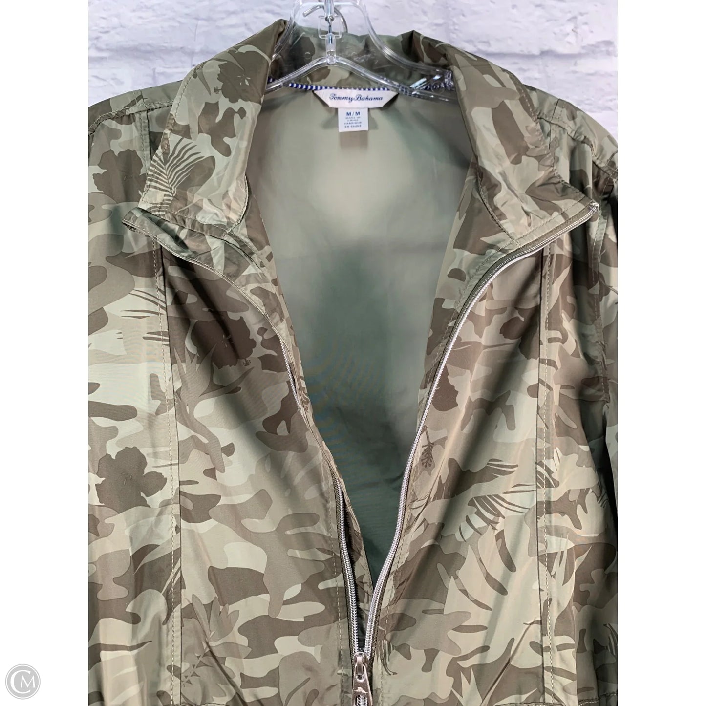 Coat Raincoat By Tommy Bahama In Camouflage Print, Size: M