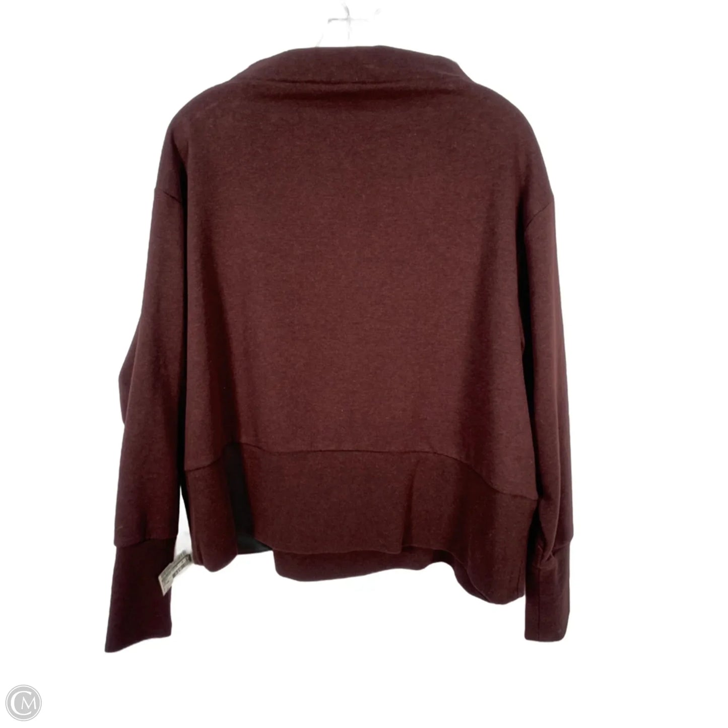 Sweatshirt Collar By Nike Apparel In Maroon, Size: Xxl