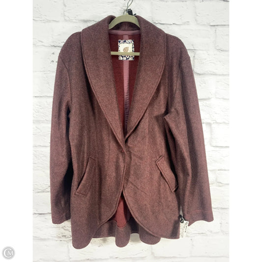 Cardigan By Clothes Mentor In Maroon, Size: M