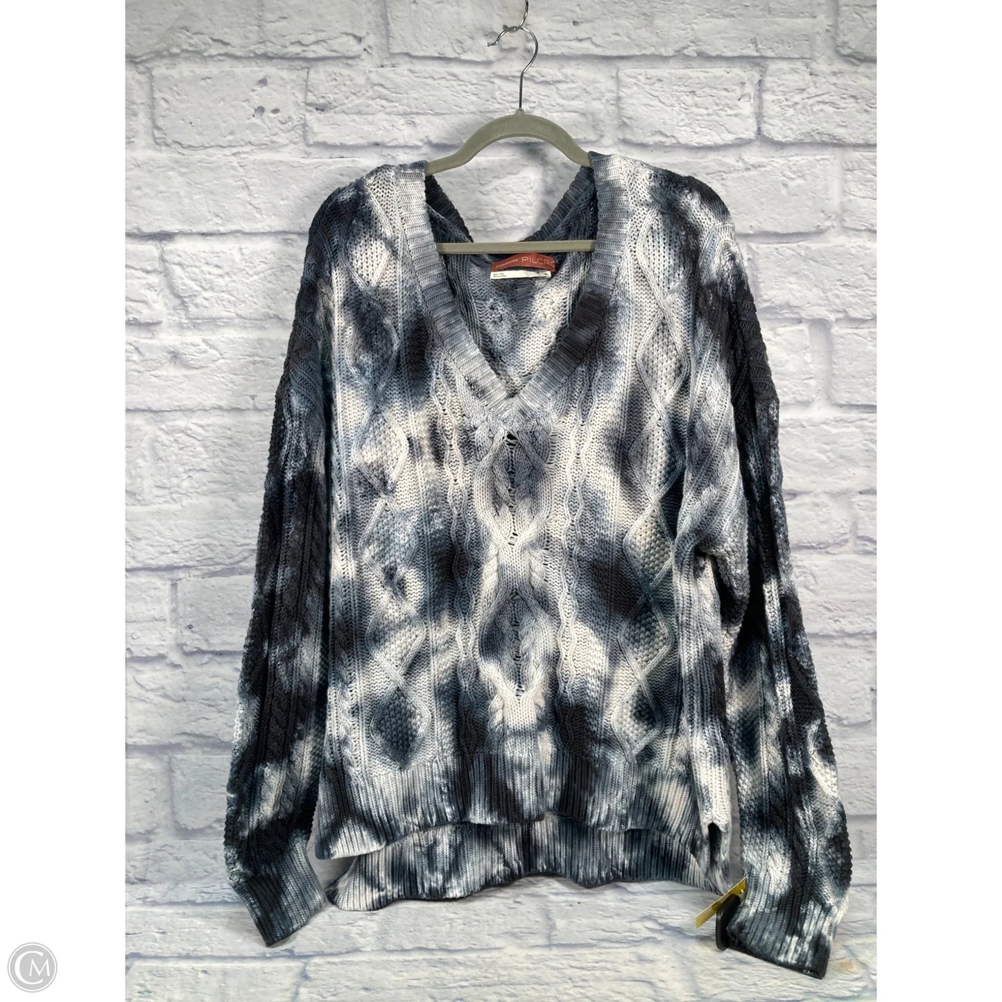 Sweater By Pilcro In Blue & White, Size: Xl