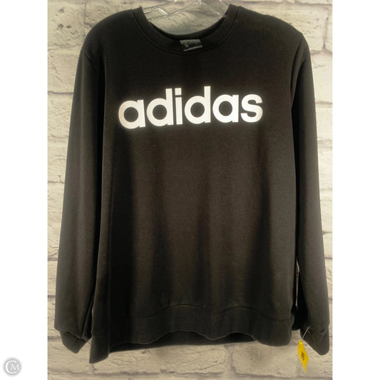 Sweatshirt Crewneck By Adidas In Black & White, Size: Xl