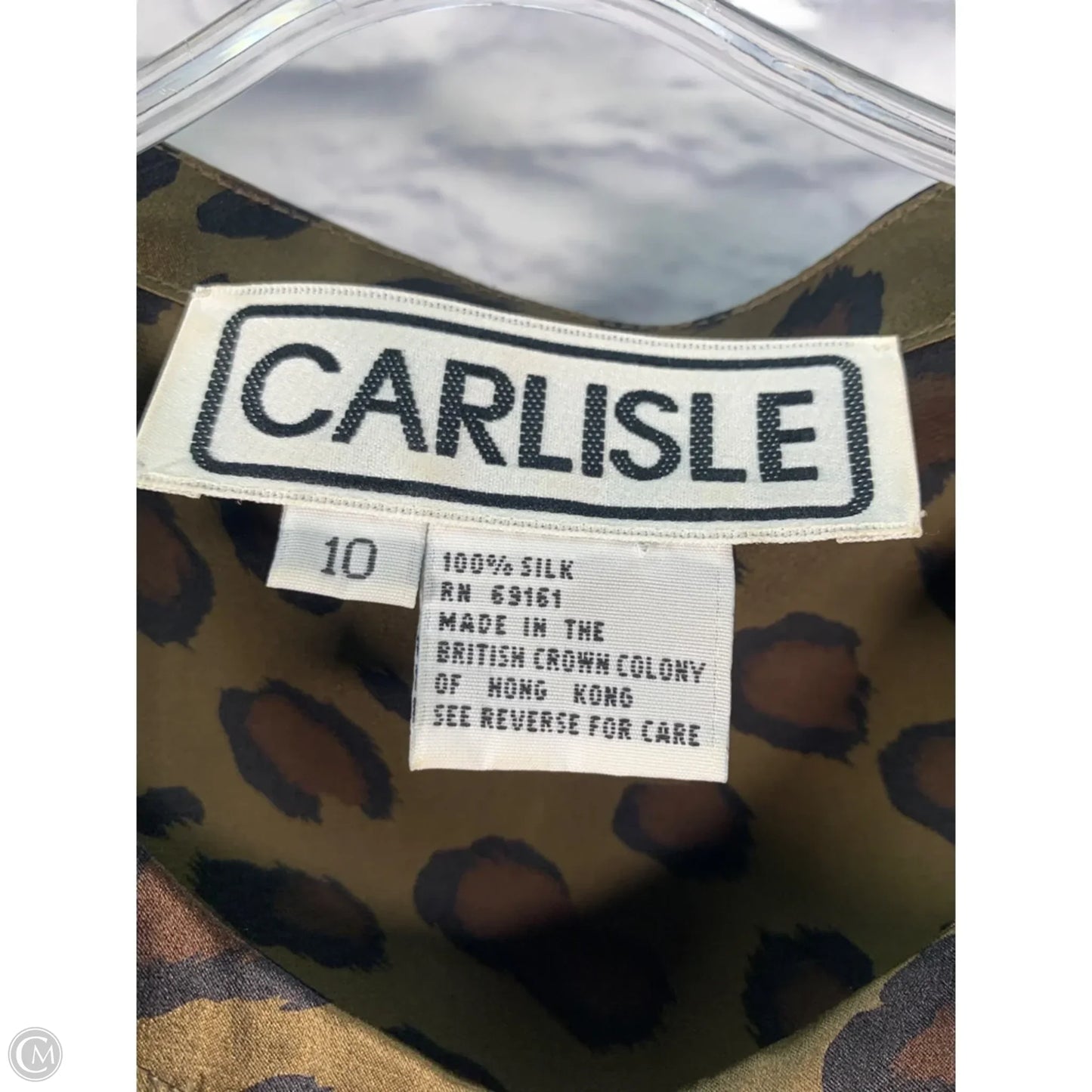 Top 2pc Long Sleeve By Carlisle In Animal Print, Size: M