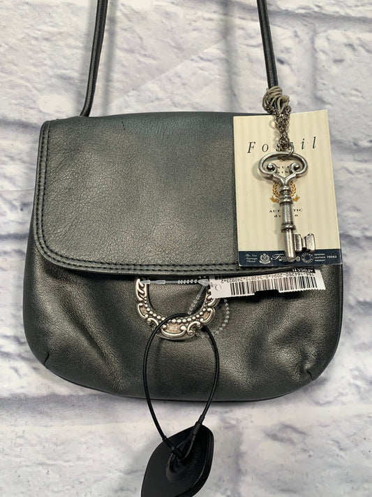 Crossbody Leather By Fossil, Size: Small