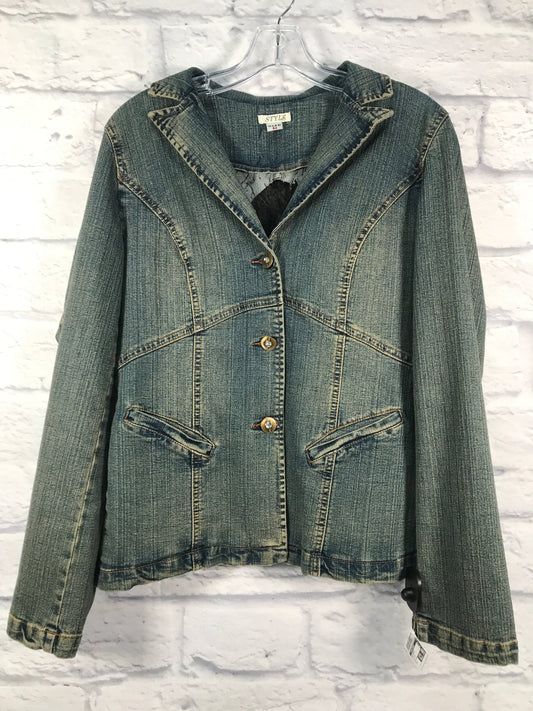 Jacket Denim By Clothes Mentor In Blue Denim, Size: M