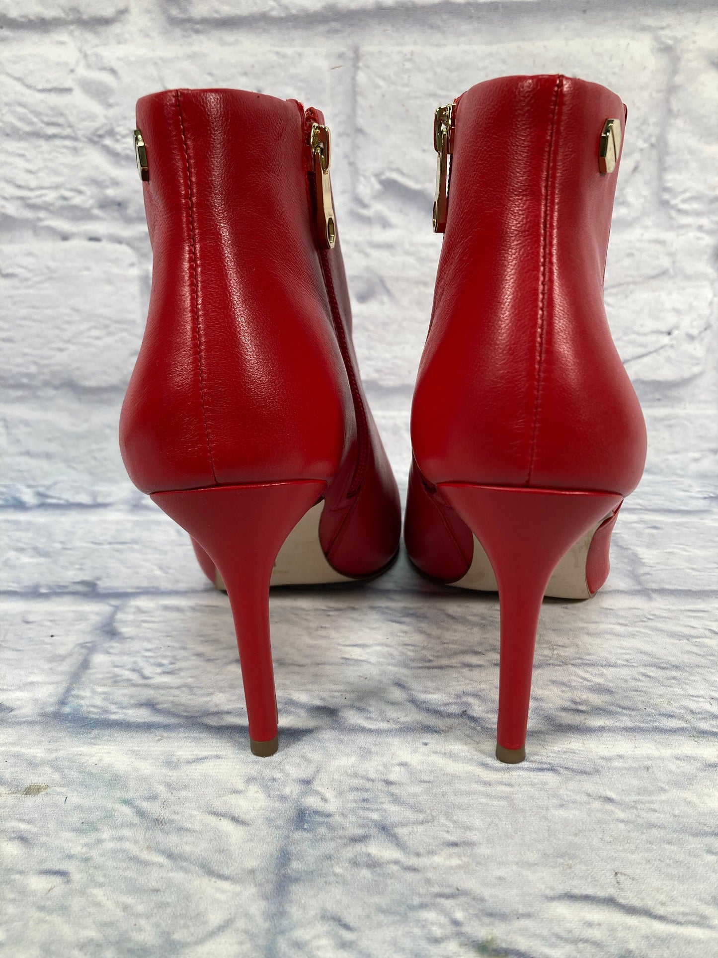 Boots Ankle Heels By Louise Et Cie In Red, Size: 9.5