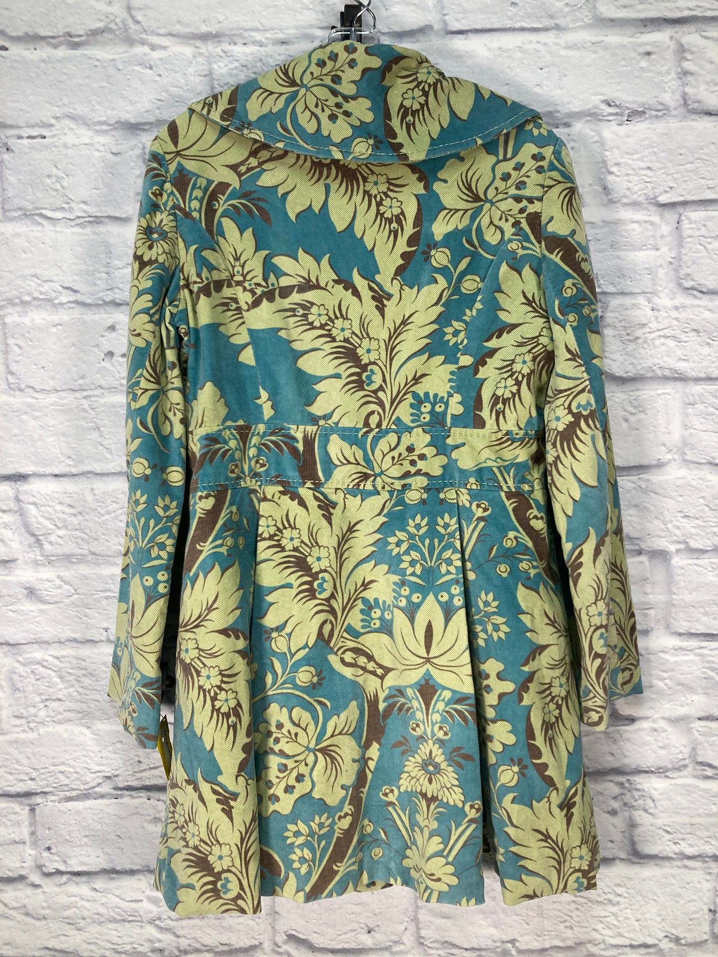 Coat Designer By Anthropologie In Blue & Green, Size: S