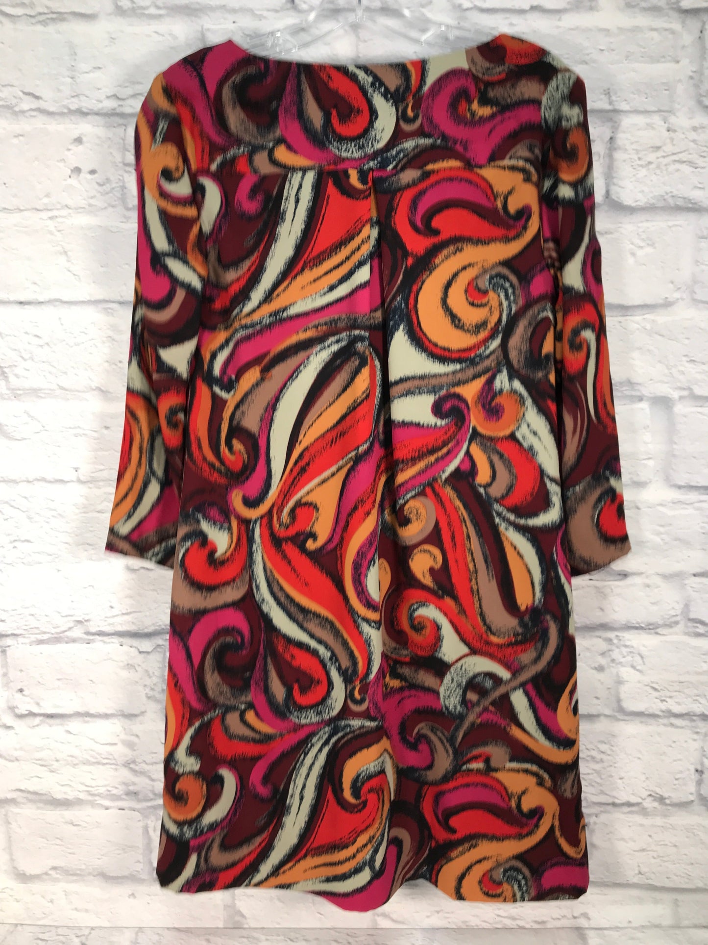 Dress Party Midi By Maeve In Orange & Purple, Size: Xs