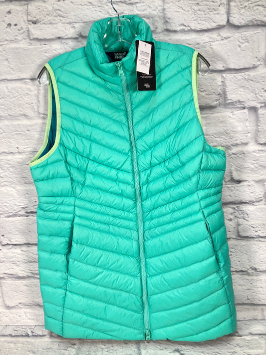 Vest Puffer & Quilted By Lands End In Teal, Size: Mp