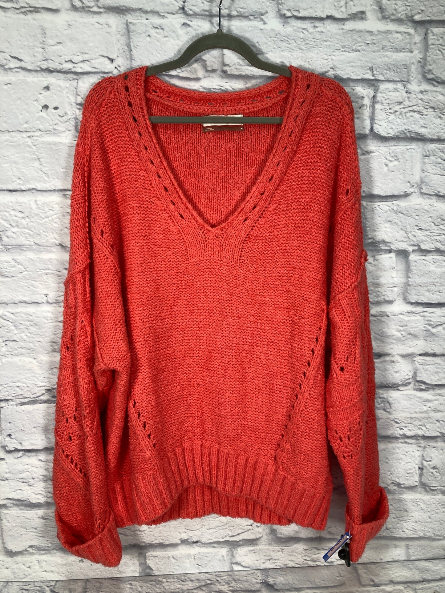 Sweater By Pilcro In Orange, Size: Xl