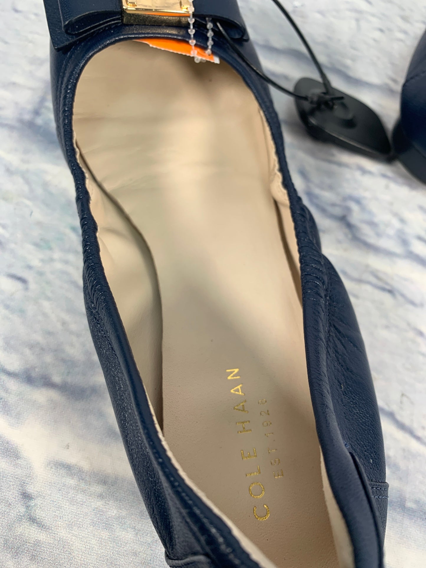 Shoes Flats By Cole-haan In Blue & Gold, Size: 6.5