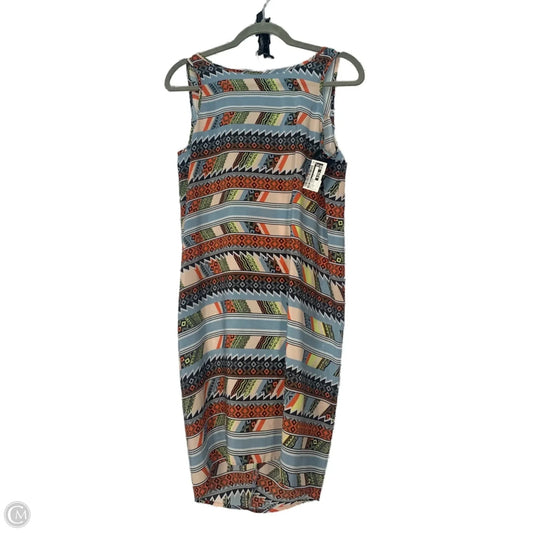 Dress Casual Midi By The Odells In Blue & Orange, Size: S