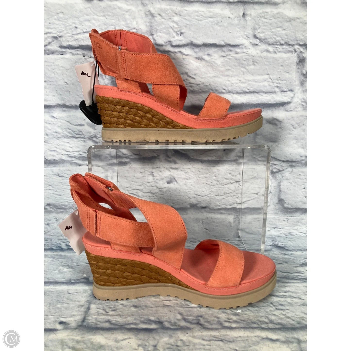 Sandals Designer By Ugg In Orange, Size: 10