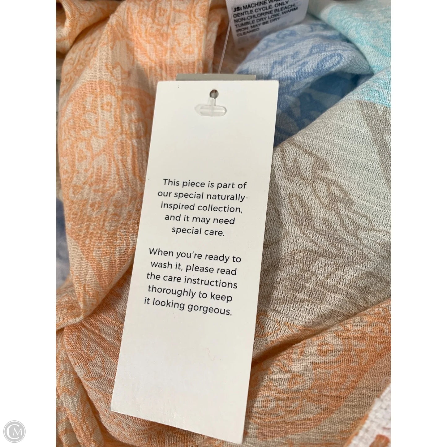 Kimono By Chicos In Blue & Orange, Size: Xl