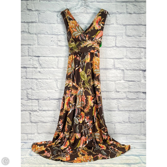 Dress Casual Maxi By Soma In Brown, Size: Xs