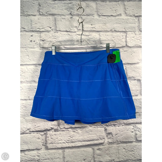 Athletic Skort By Lululemon In Blue, Size: 10