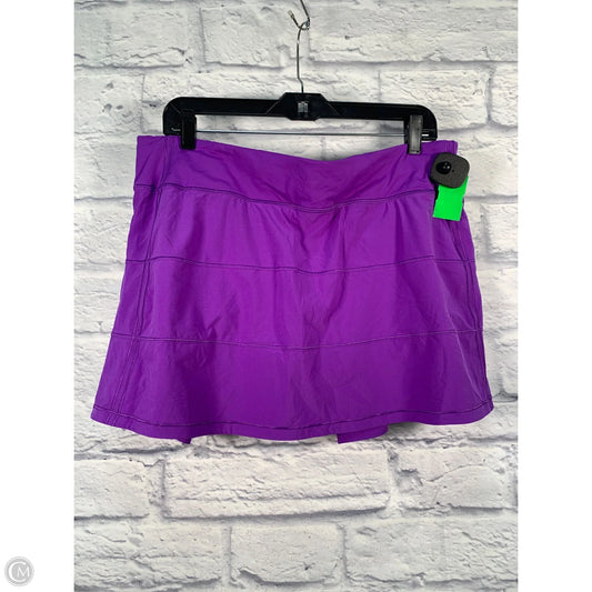 Athletic Skort By Lululemon In Purple, Size: 12