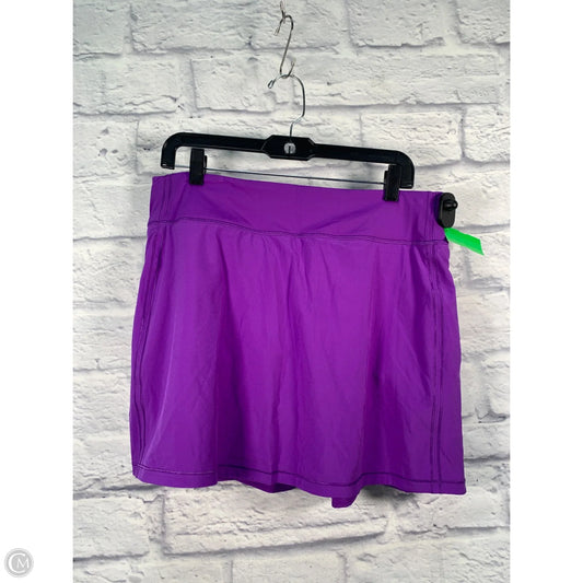 Athletic Skort By Lululemon In Purple, Size: 10