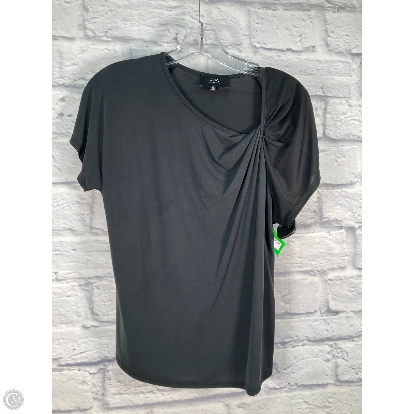 Top Short Sleeve By Anthropologie In Black, Size: Xs