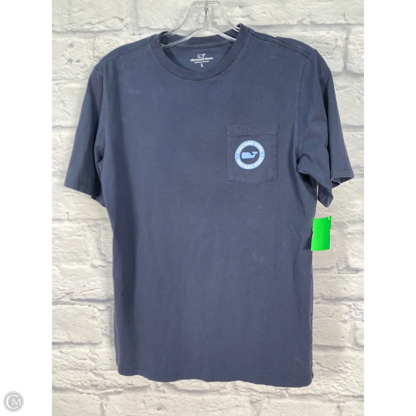 Top Short Sleeve Basic By Vineyard Vines In Blue, Size: L