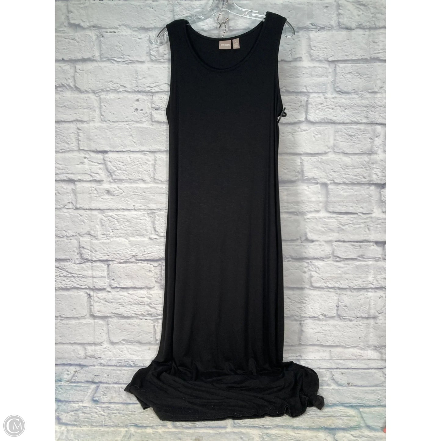 Dress Casual Maxi By Chicos In Black, Size: M