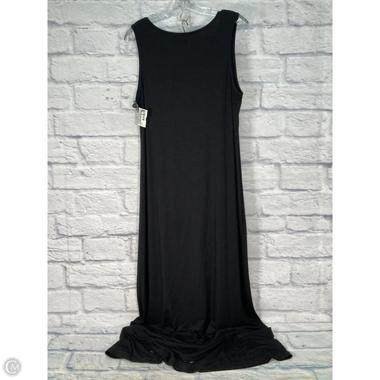 Dress Casual Maxi By Chicos In Black & Cream, Size: L