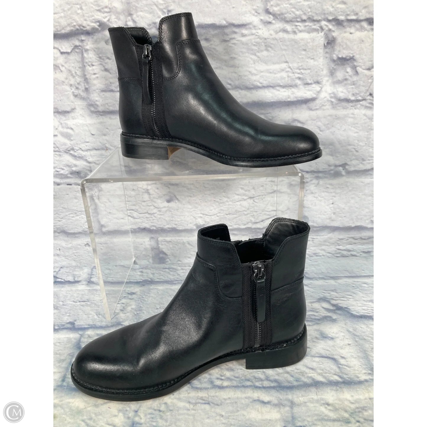 Boots Ankle Heels By Franco Sarto In Black, Size: 8