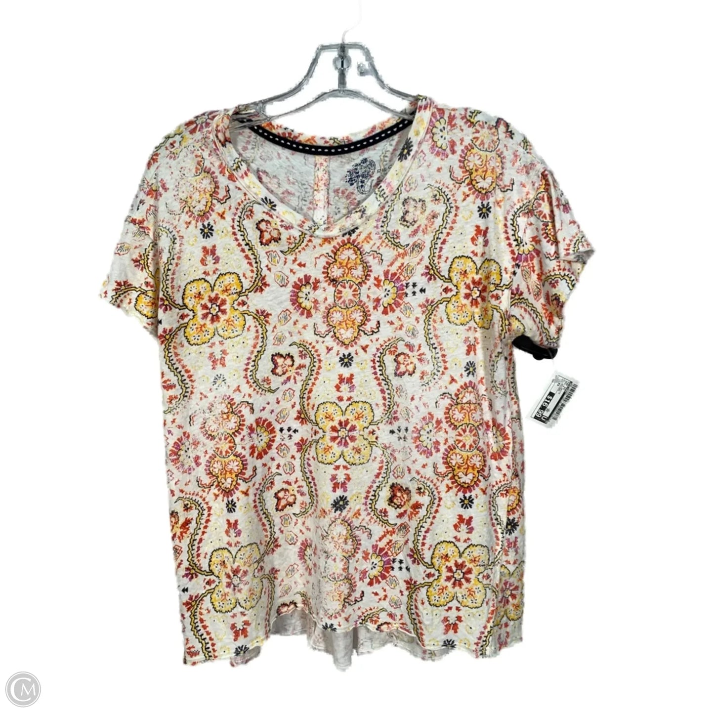 Top Short Sleeve By Pilcro In Red & White, Size: Xs