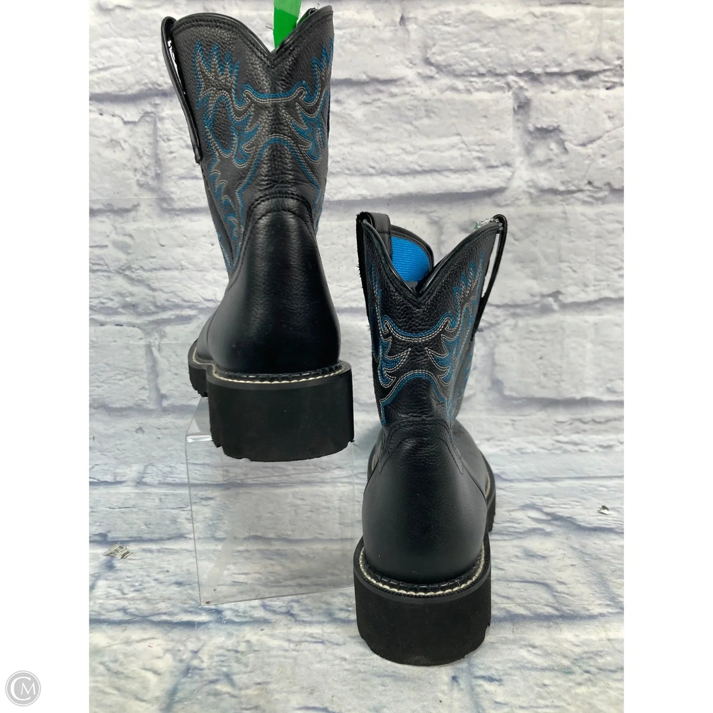 Boots Western By Ariat In Black & Blue, Size: 10