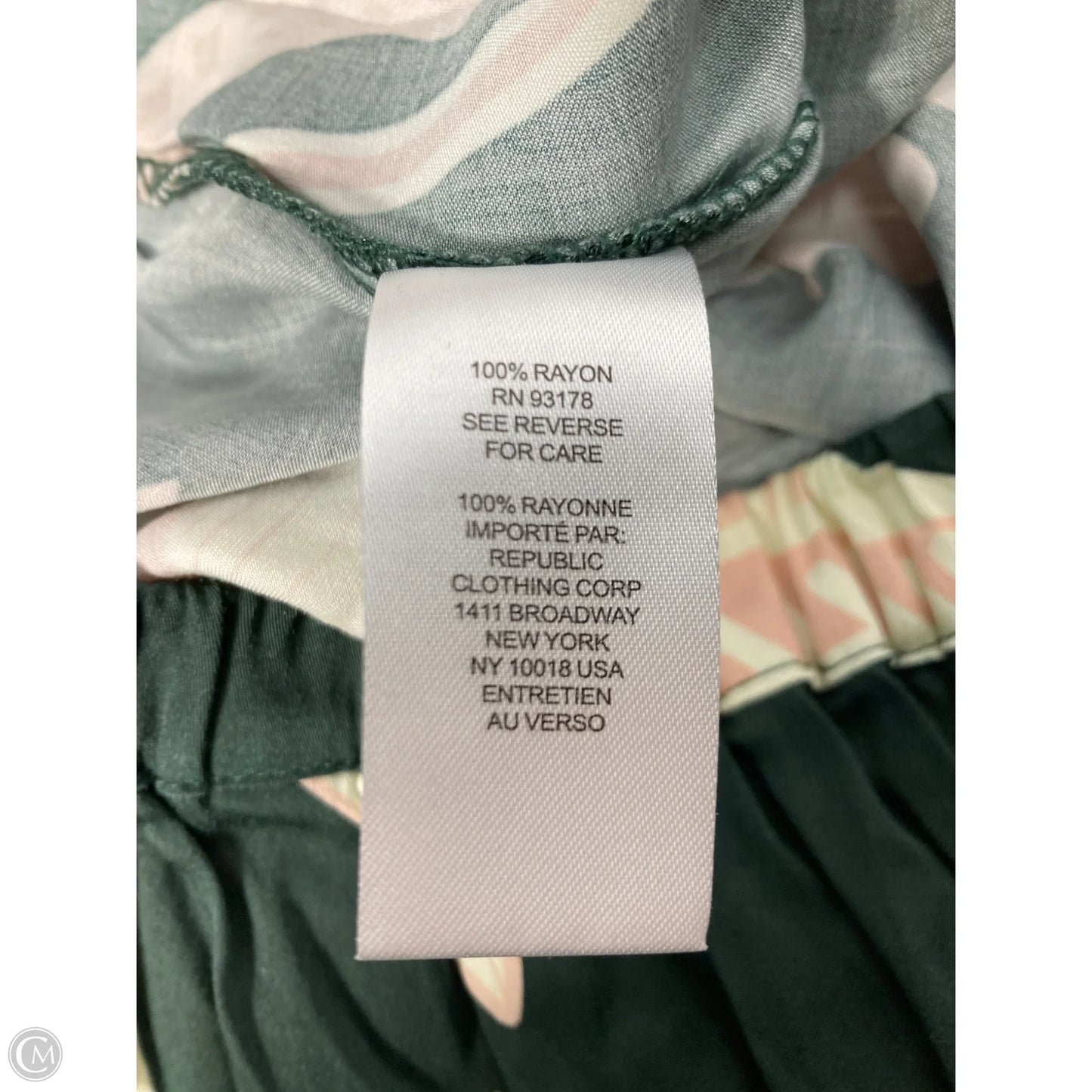 Skirt Midi By Elie Tahari In Green & Pink, Size: 2