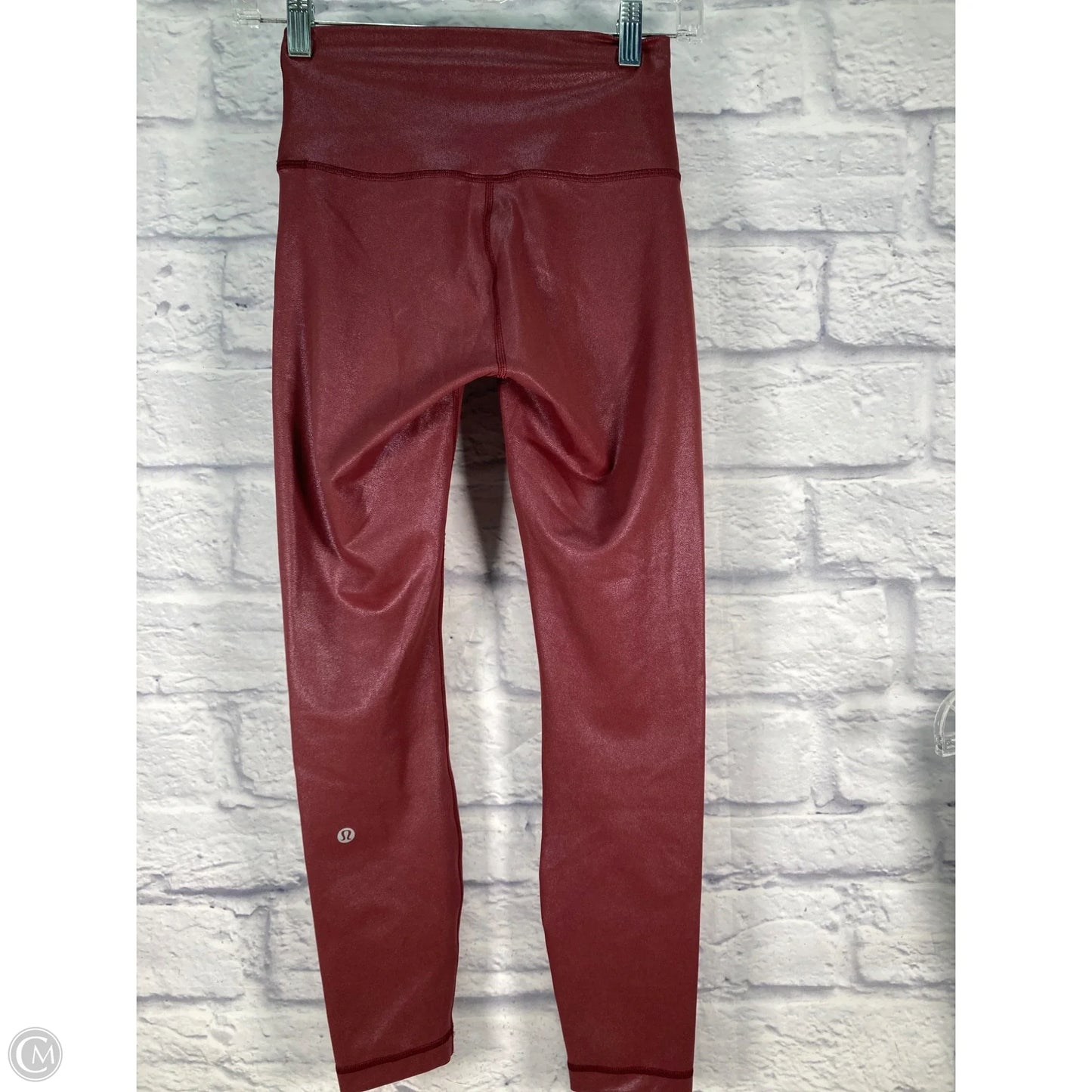 Athletic Leggings By Lululemon In Red, Size: 4