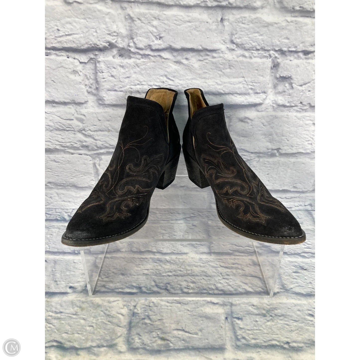 Boots Western By Clothes Mentor In Black & Brown, Size: 12