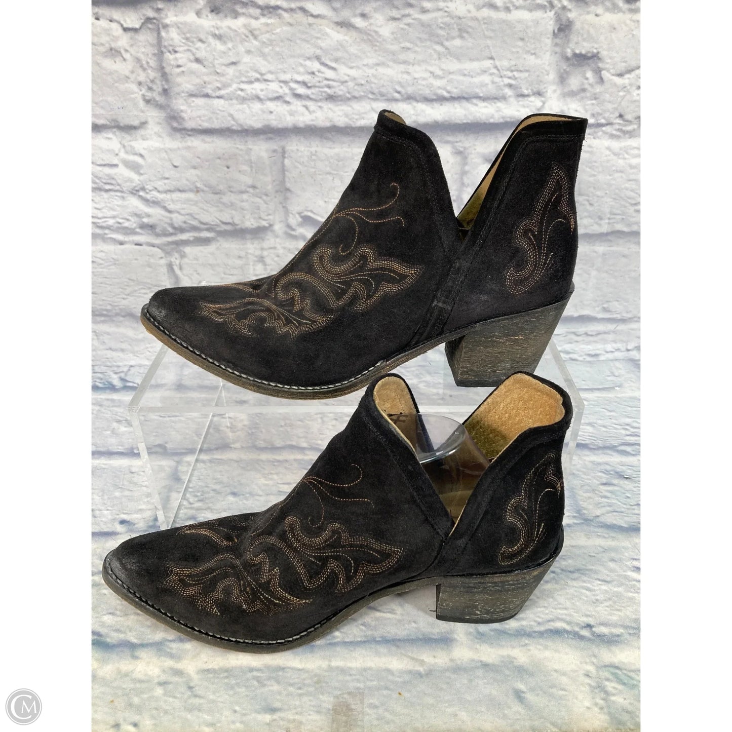 Boots Western By Clothes Mentor In Black & Brown, Size: 12