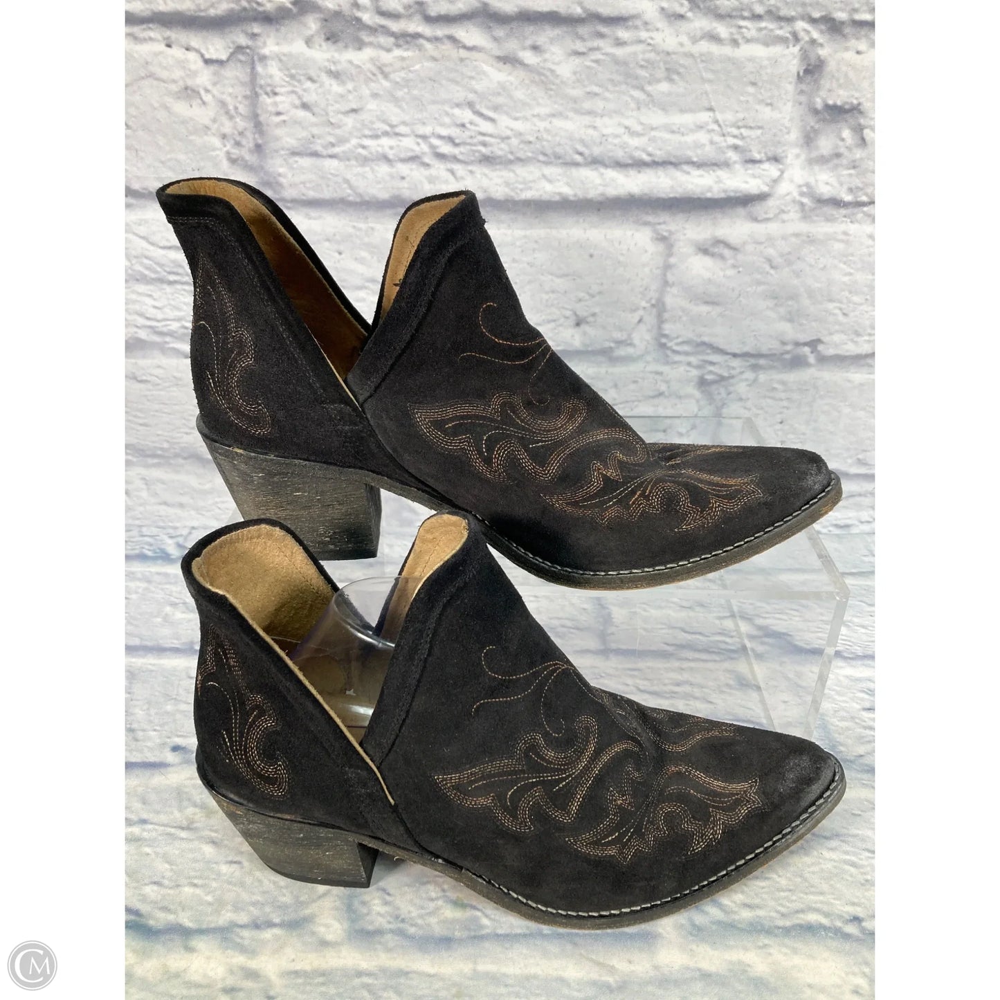 Boots Western By Clothes Mentor In Black & Brown, Size: 12