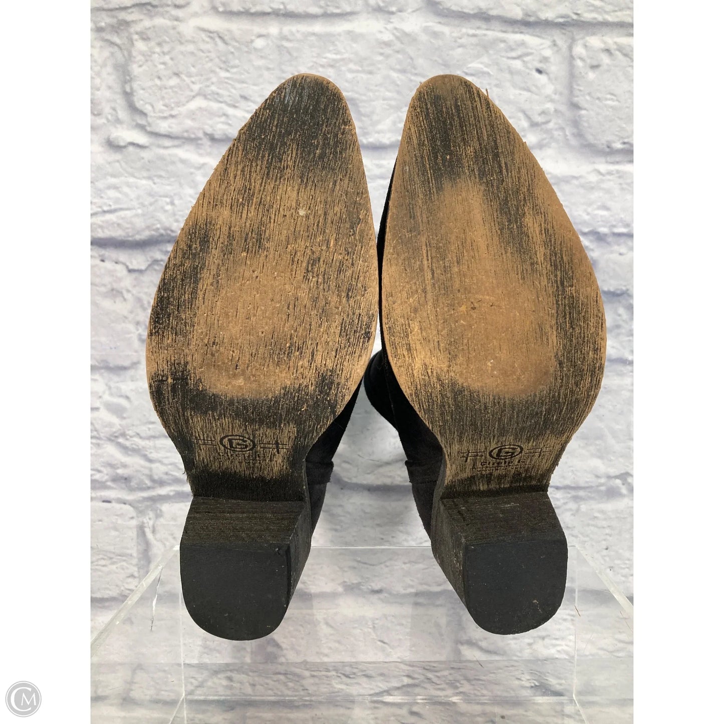 Boots Western By Clothes Mentor In Black & Brown, Size: 12