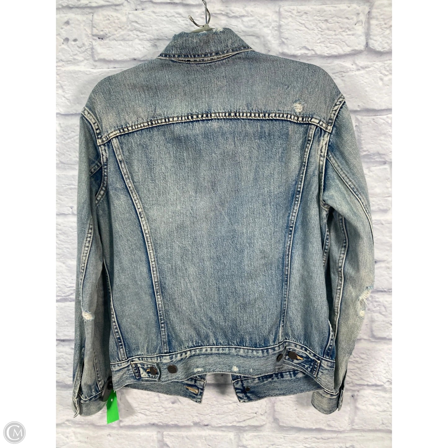 Jacket Denim By Able In Blue Denim, Size: S
