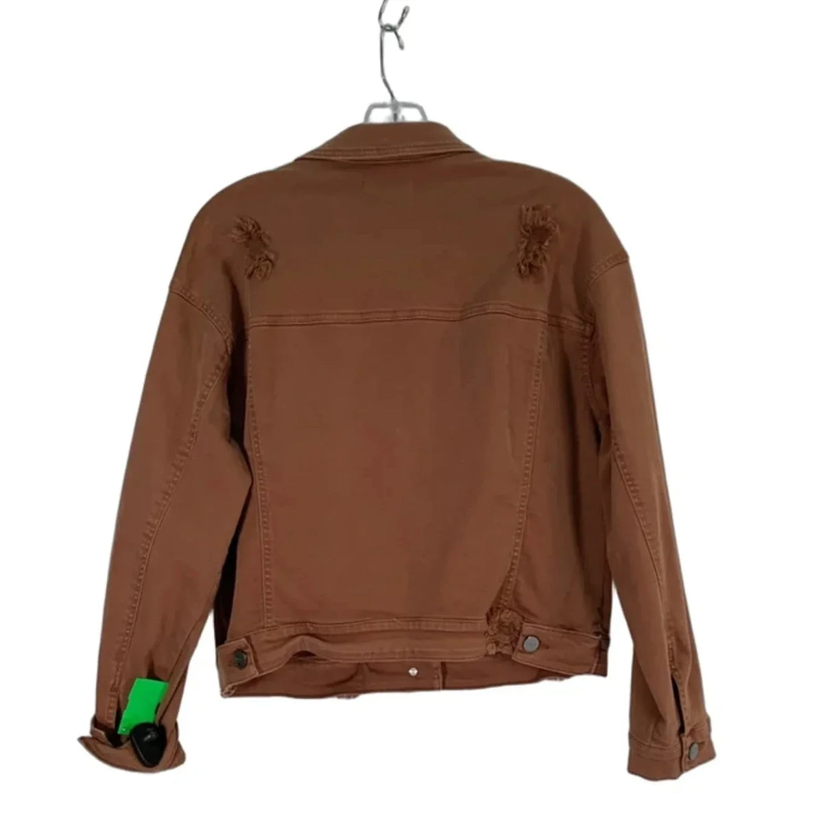 Jacket Denim By Risen In Brown Denim, Size: S