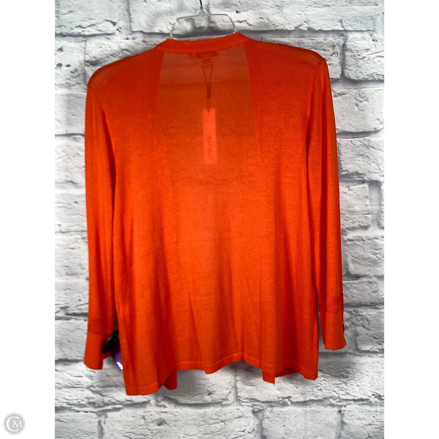 Cardigan By Chicos In Orange, Size: M